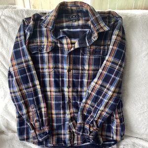 American Eagle Outfitters Flannel Plaid Button Down Shirt